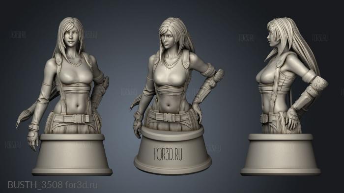 TIFA and Aerith stl model for CNC