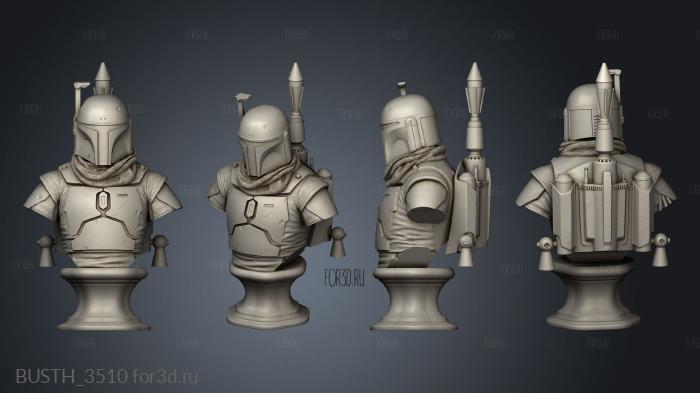 TOTAL Boba Fett stl model for CNC