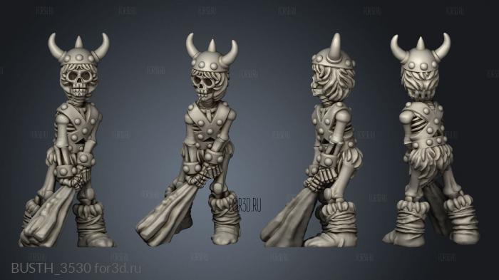 Undead Heroes the Realm Barbarian stl model for CNC