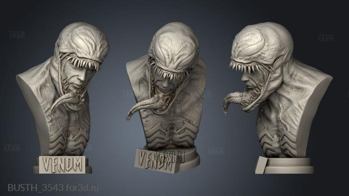 Venom stl model for CNC