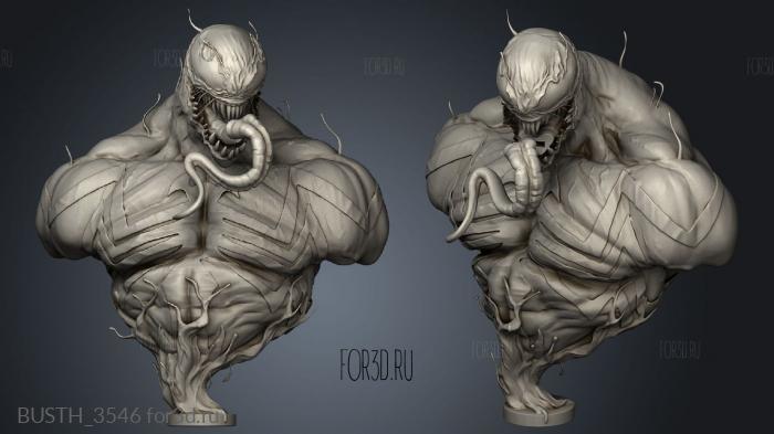 Venom Coin Cabeza con encastrer stl model for CNC