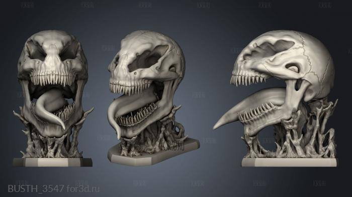 VENOM SKULL stl model for CNC