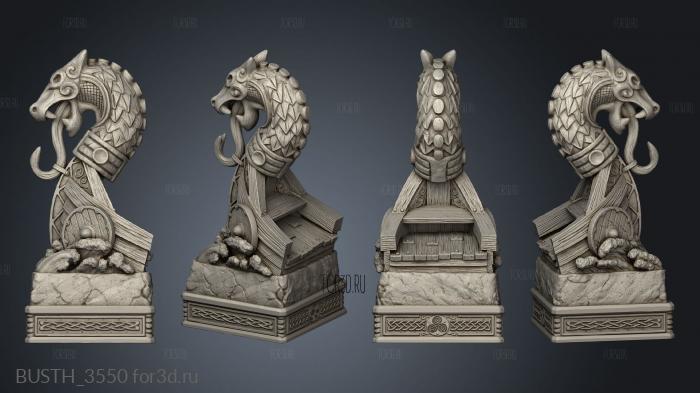 Viking Chess Horse stl model for CNC