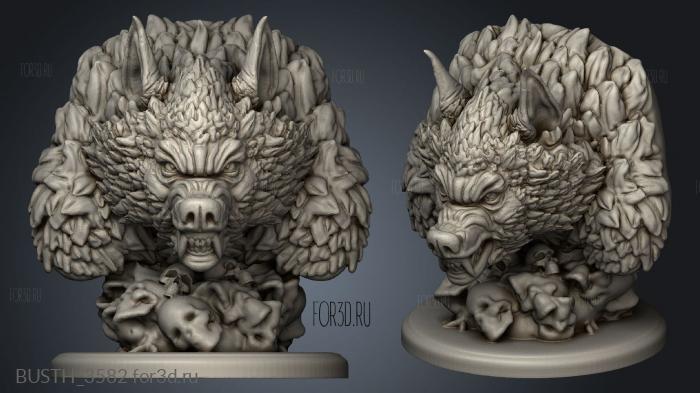 Werewolf stl model for CNC