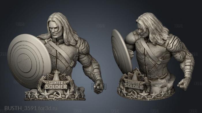 Winter Soldier stl model for CNC