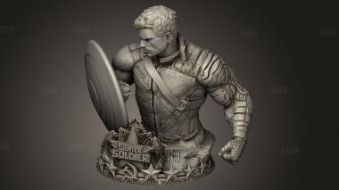 Зимний Солдат 3d stl модель для ЧПУ