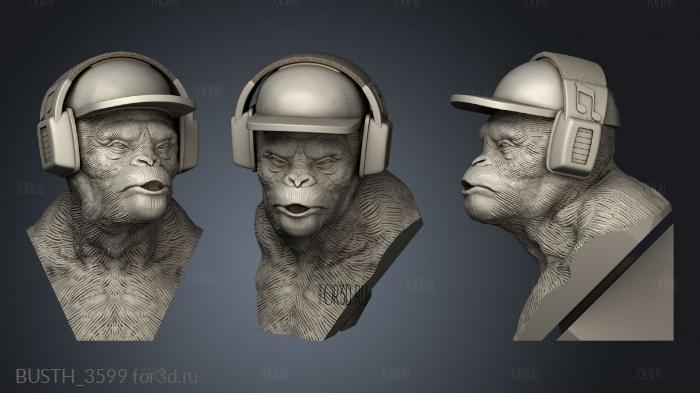 Wise Monkeys stl model for CNC