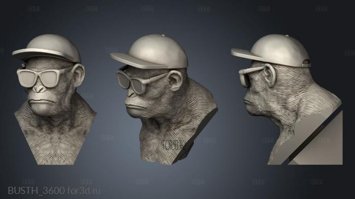 Wise Monkeys stl model for CNC