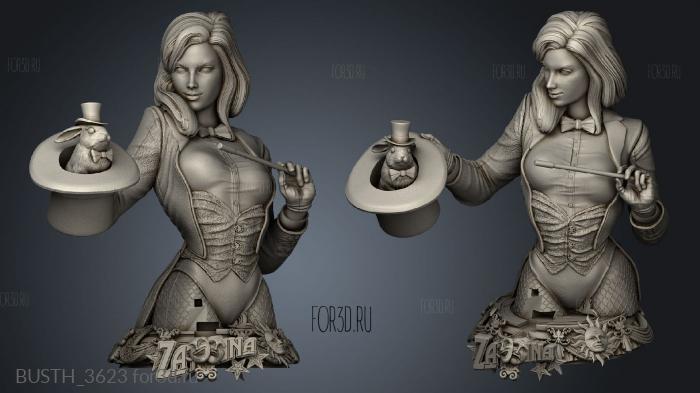 Zatanna stl model for CNC