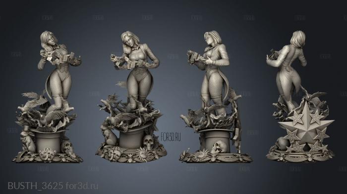 Zatanna Sculpture stl model for CNC