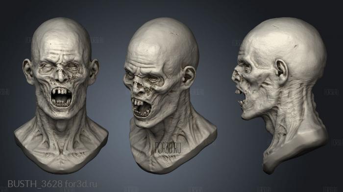 Zombie stl model for CNC