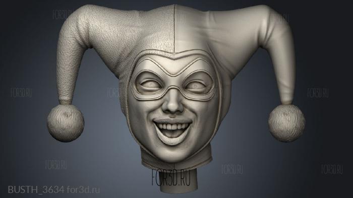 Harley Quinn stl model for CNC