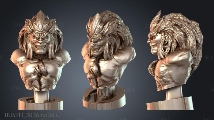 BUSTH_3836 3d stl модель для ЧПУ