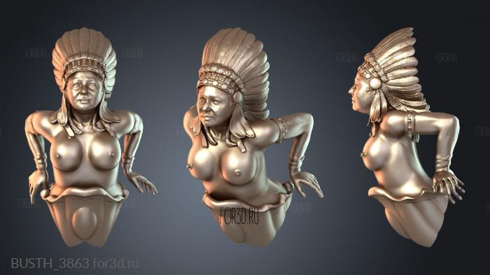 BUSTH_3863 3d stl модель для ЧПУ