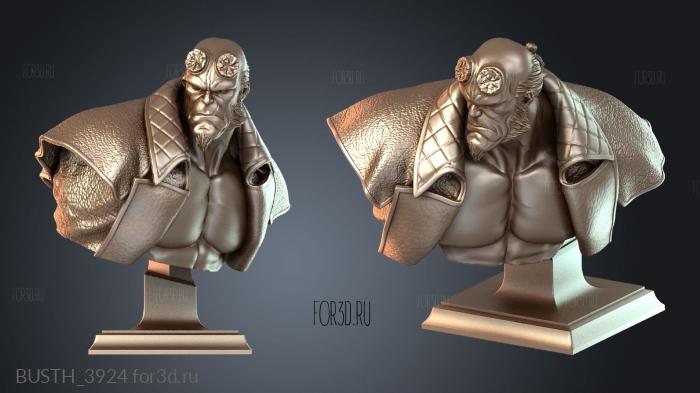 BUSTH_3924 stl model for CNC