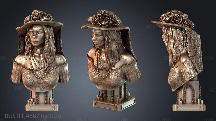 BUSTH_4687 3d stl модель для ЧПУ