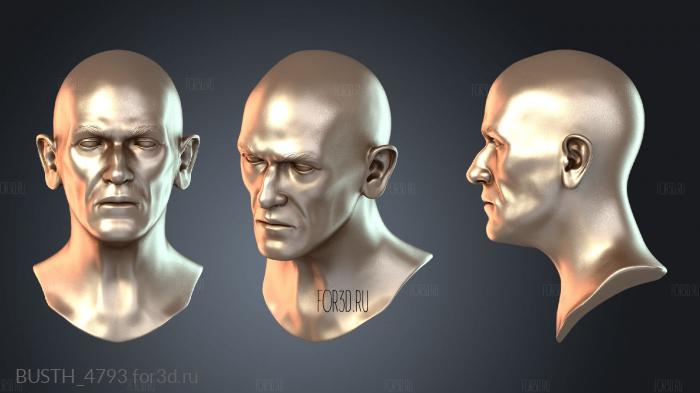 BUSTH_4793 3d stl модель для ЧПУ
