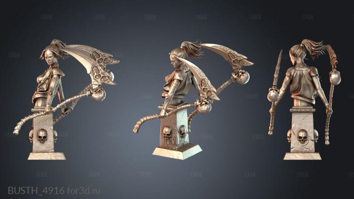 BUSTH_4916 stl model for CNC