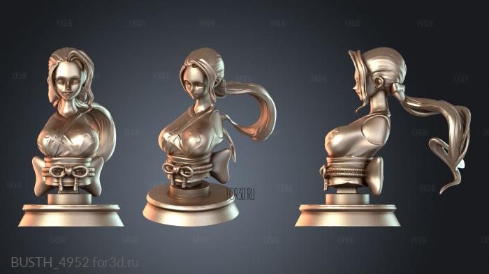 BUSTH_4952 stl model for CNC