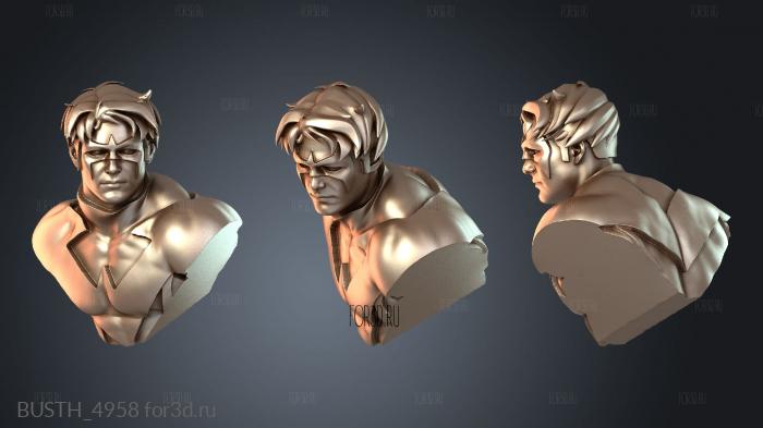 BUSTH_4958 stl model for CNC
