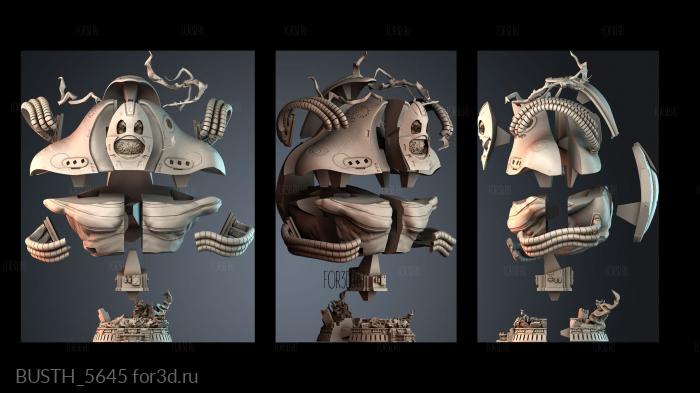 BUSTH_5645 3d stl модель для ЧПУ