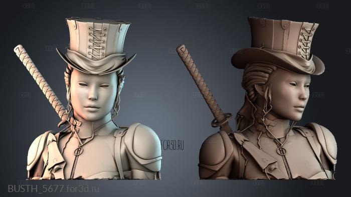 BUSTH_5677 3d stl модель для ЧПУ