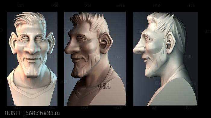 BUSTH_5683 3d stl модель для ЧПУ