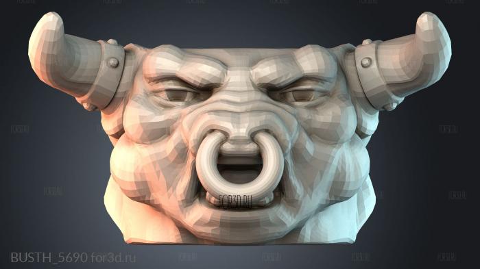 BUSTH_5690 stl model for CNC