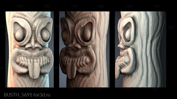 BUSTH_5691 stl model for CNC