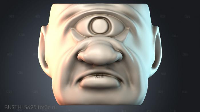 BUSTH_5695 stl model for CNC