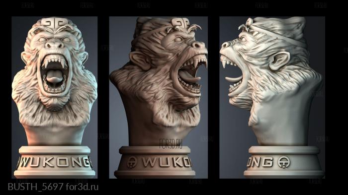 BUSTH_5697 stl model for CNC