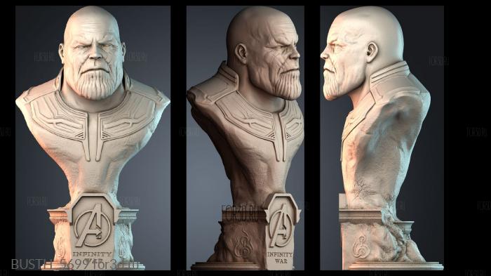 BUSTH_5699 stl model for CNC