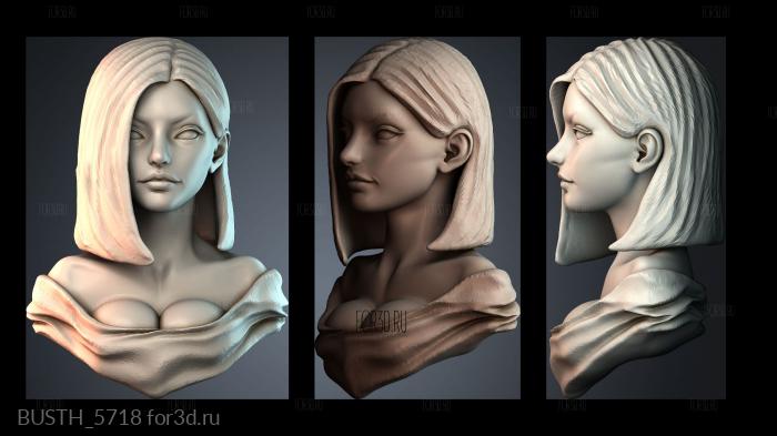 BUSTH_5718 stl model for CNC