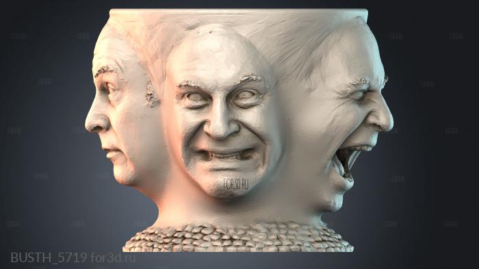 BUSTH_5719 stl model for CNC