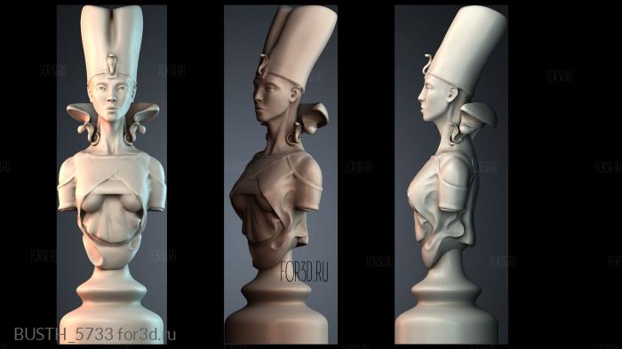 BUSTH_5733 stl model for CNC