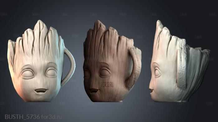 BUSTH_5736 stl model for CNC