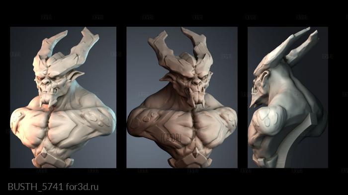 BUSTH_5741 stl model for CNC