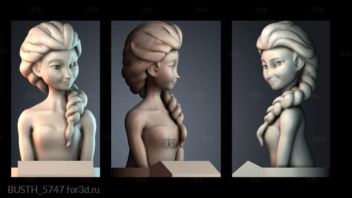 BUSTH_5747 stl model for CNC