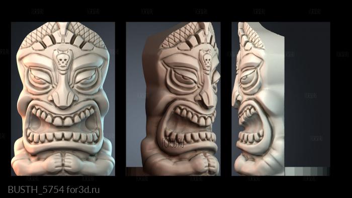 BUSTH_5754 stl model for CNC