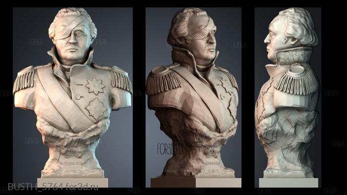 BUSTH_5764 stl model for CNC