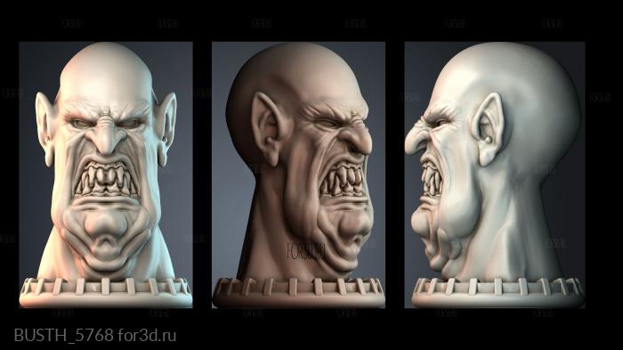 BUSTH_5768 stl model for CNC