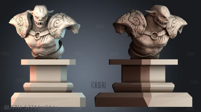 BUSTH_5774 stl model for CNC