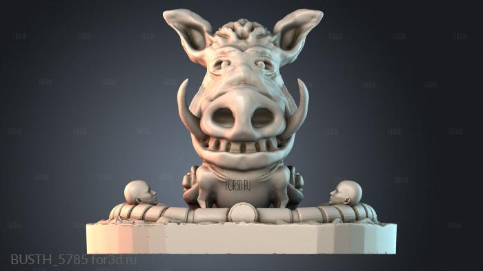 BUSTH_5785 stl model for CNC