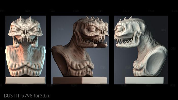 BUSTH_5798 stl model for CNC