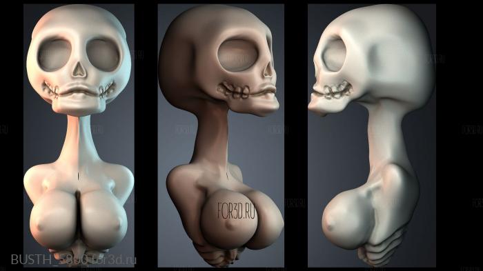 BUSTH_5800 stl model for CNC
