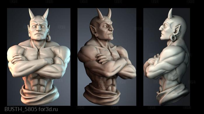 BUSTH_5805 stl model for CNC