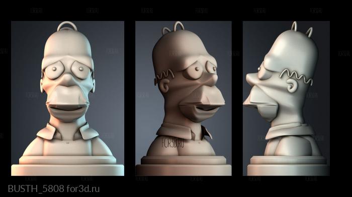 BUSTH_5808 stl model for CNC