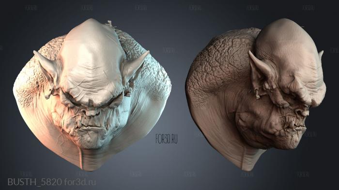 BUSTH_5820 stl model for CNC