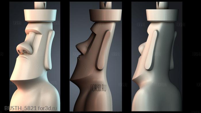 BUSTH_5821 stl model for CNC