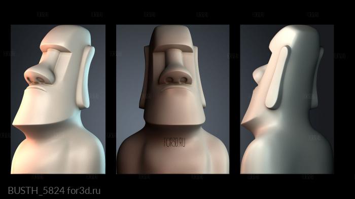 BUSTH_5824 stl model for CNC